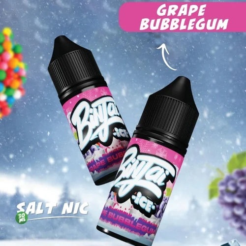 Binjai Salts Grape Bubblegum | 5% for Just R 220! - Premium vape product. Shop now at Krem Vape Studio