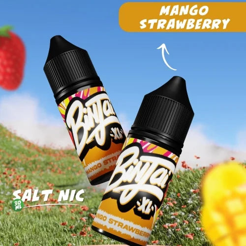 Binjai Salts Mango Strawberry | 5% for Just R 220! - Premium vape product. Shop now at Krem Vape Studio