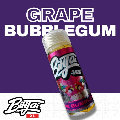 Binjai Grape Bubblegum 120ml for Just R 270! - Premium vape product. Shop now at Krem Vape Studio