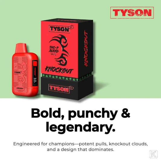 Tyson 2.0 Knockout Live Resin Vape | Hemp-Derived Cannabinoids