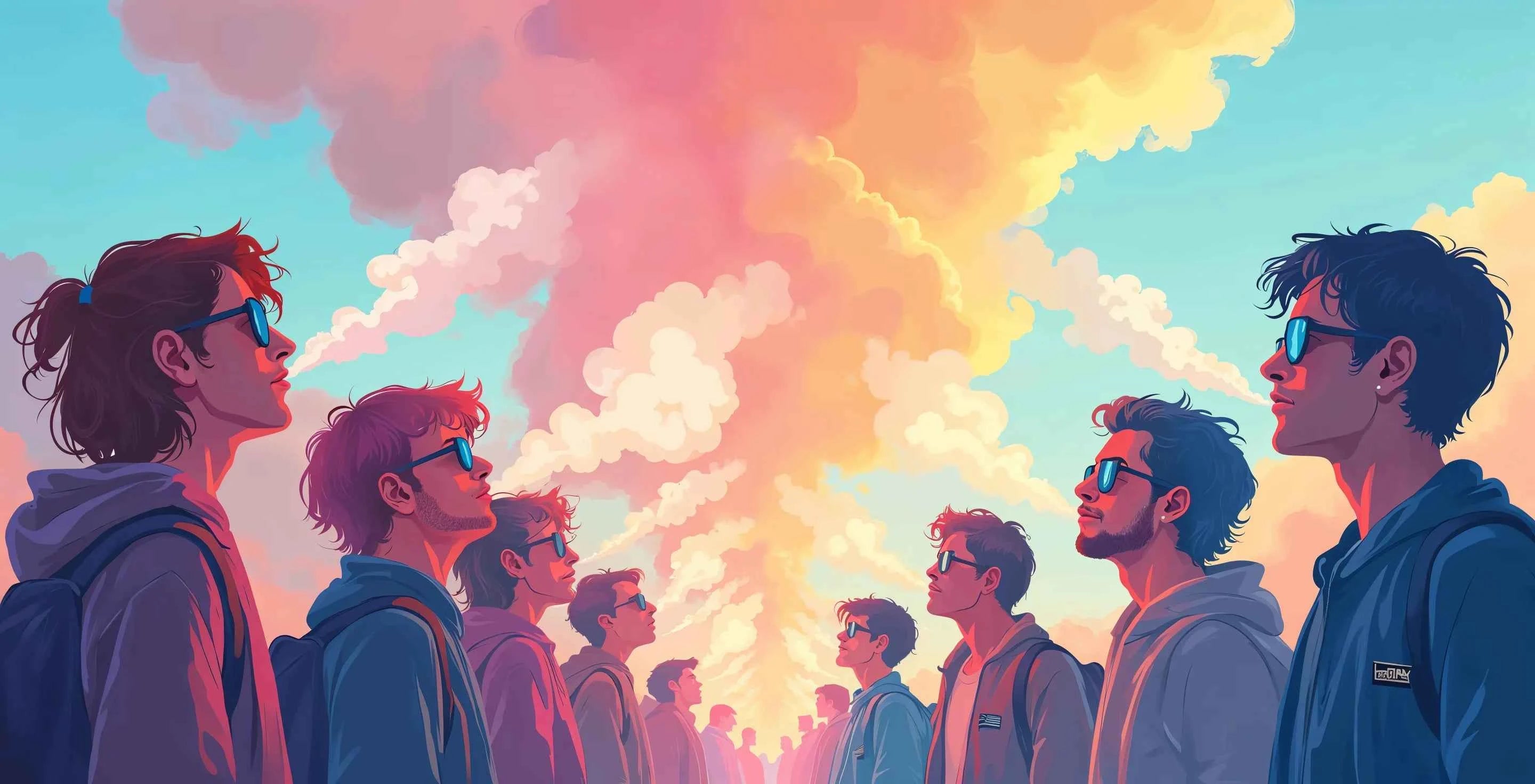 Krem Vape Studio community vaping together – Let’s transcend and embrace the unity of vape culture with premium vape devices and accessories.