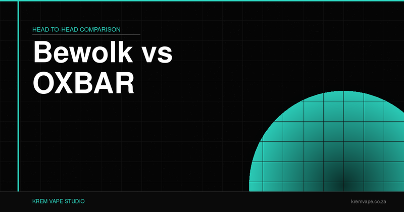 Bewolk vs OXBAR Disposable Vape Comparison – Krem Vape Studio