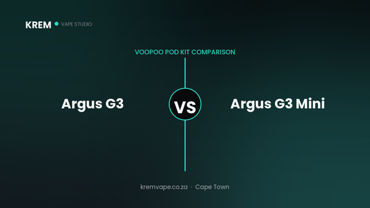 Voopoo Argus G3 vs Argus G3 Mini comparison — Krem Vape Studio