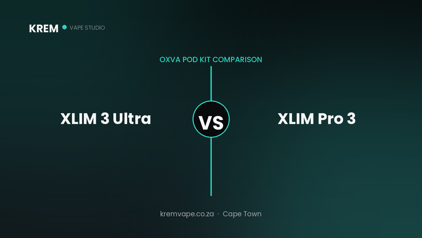 OXVA Xlim 3 Ultra vs Xlim Pro 3 comparison — Krem Vape Studio