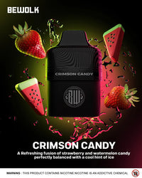 Bewolk Bars Crimson Candy Flavour | Krem Vape Studio