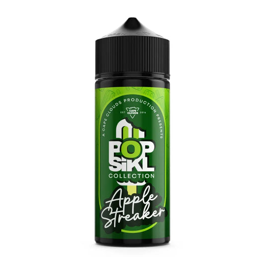 Pop Sikl Apple Streaker | Long Fill Kit 120ml for Just R 230! - Premium vape product. Shop now at Krem Vape Studio