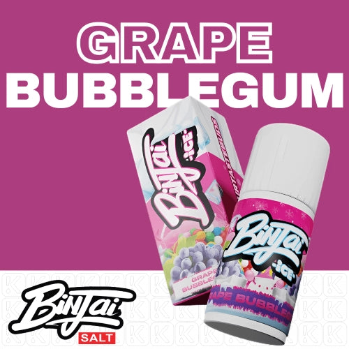 Binjai Salts Grape Bubblegum 30ml 5% for Just R 200! - Premium vape product. Shop now at Krem Vape Studio