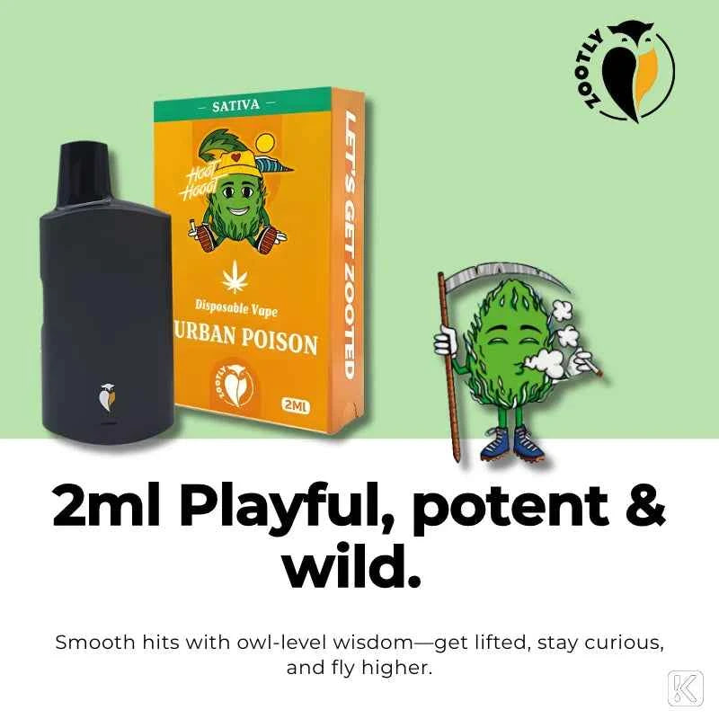 Hoot Hooot Premium Disposable Distillate Vape | 2 ml