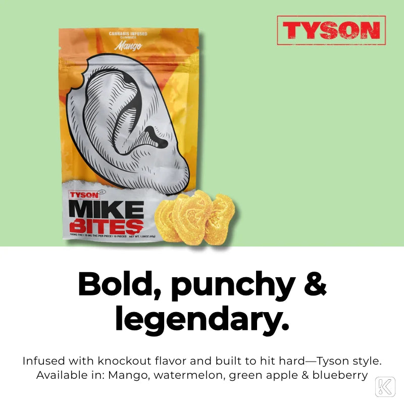 Tyson 2.0 Mike Bites Gummies | 100mg CBD+ for Just R 250! - Premium vape product. Shop now at Krem Vape Studio