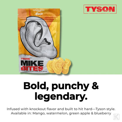 Tyson 2.0 Mike Bites Gummies | 100mg CBD+ for Just R 250! - Premium vape product. Shop now at Krem Vape Studio
