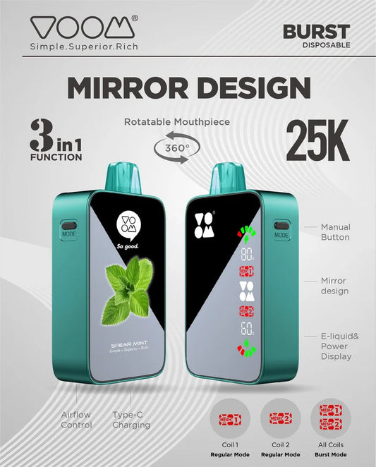 Voom Burst 25K Disposable 5% for Just R 295! - Premium vape product. Shop now at Krem Vape Studio