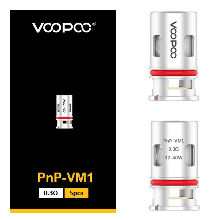 VooPoo PnP VM1 Coil 0.3Ω (5-pack)