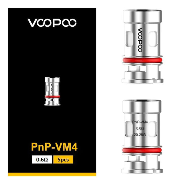 VooPoo PnP VM4 Coil 0.6Ω (5-pack)