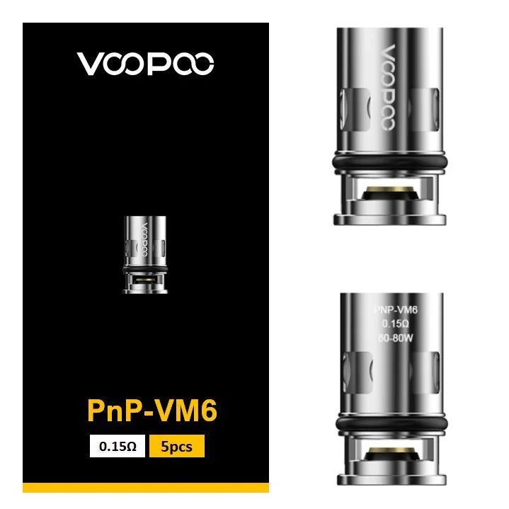 VooPoo PnP VM6 Coil 0.15Ω (5-pack)