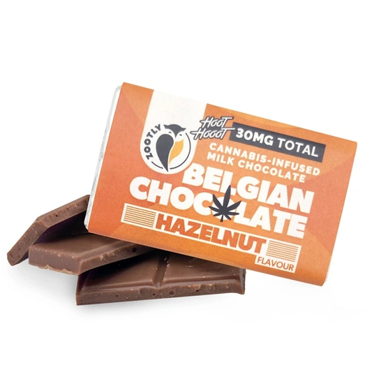 Hoot Hooot Belgian Mini Choc Hazelnut | 30 mg CBD Plus +