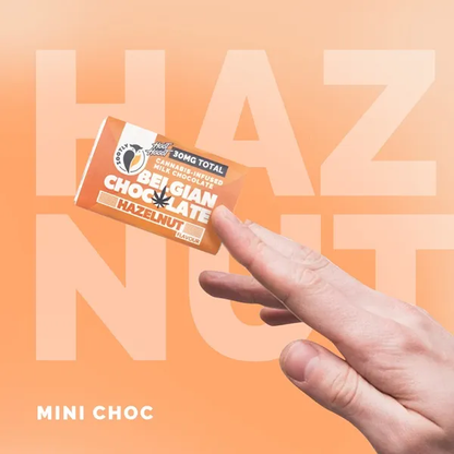 Hoot Hooot Belgian Mini Choc Hazelnut | 30 mg CBD Plus +