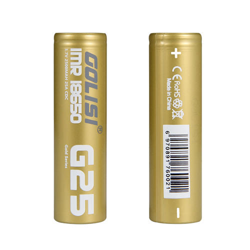 Golisi G25 18650 Battery 2500mAh (set) for Just R 215! - Premium vape product. Shop now at Krem Vape Studio